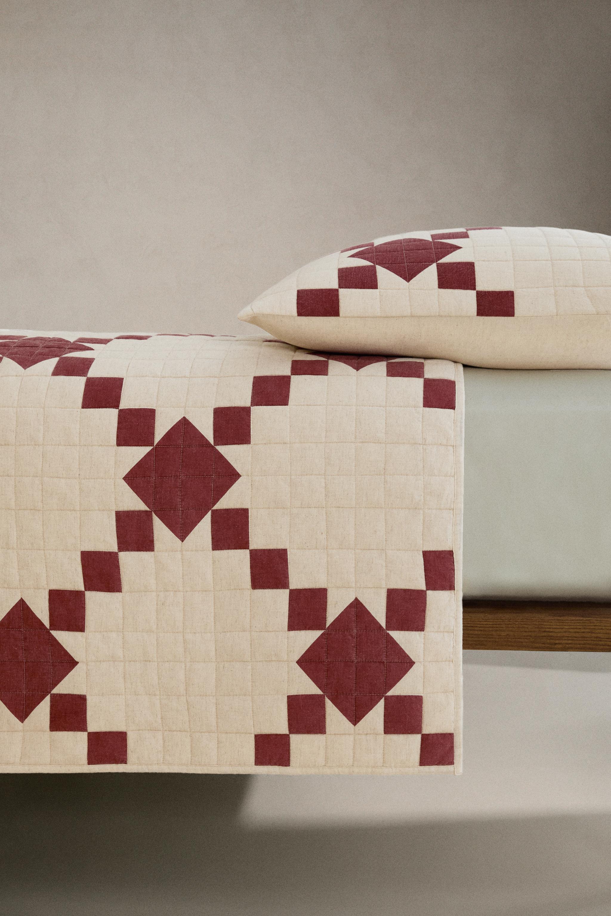 ÉDREDON MATELASSÉ PATCHWORK NOËL